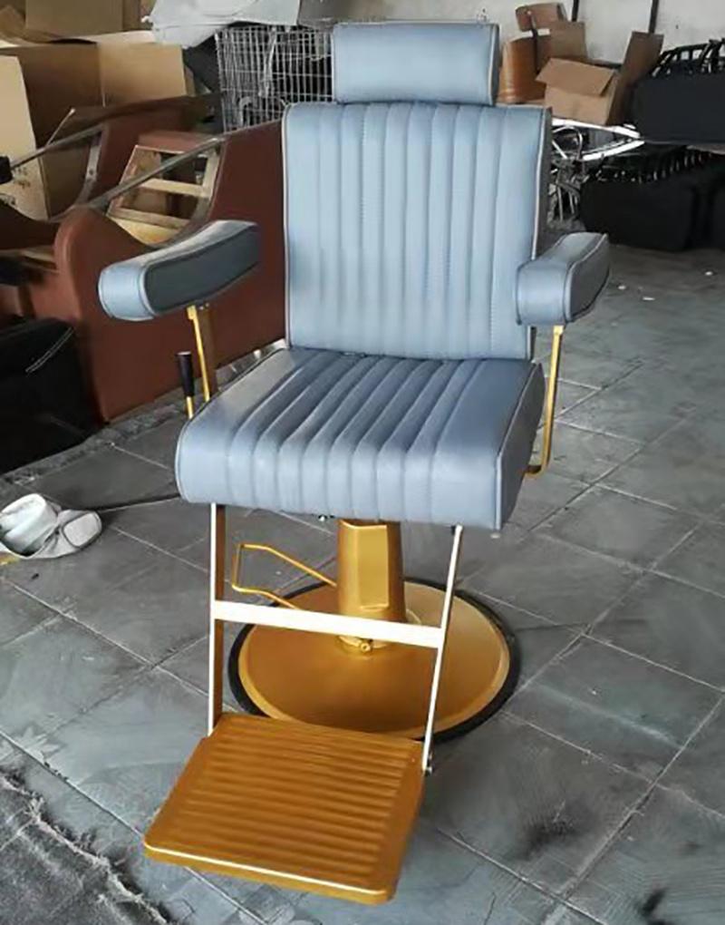 Hl-9282A Salon Barber Chair for Man or Woman with Stainless Steel Armrest and Aluminum Pedal