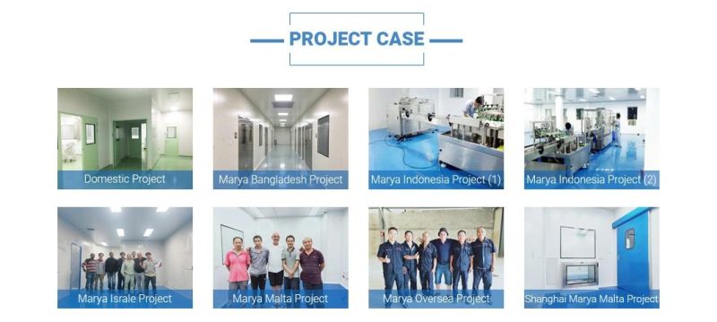 Marya Pharmaceutical, Food Industry Export Wooden Case Air Shower Clean Room with ISO