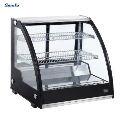 Supermarket Refrigerator Chiller Countertop Glass Door Cake Showcase