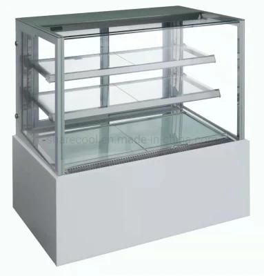 Curve Glass Gateau Cookie Pastry Dessert Chocolate Display Cabinet Cake Showcase