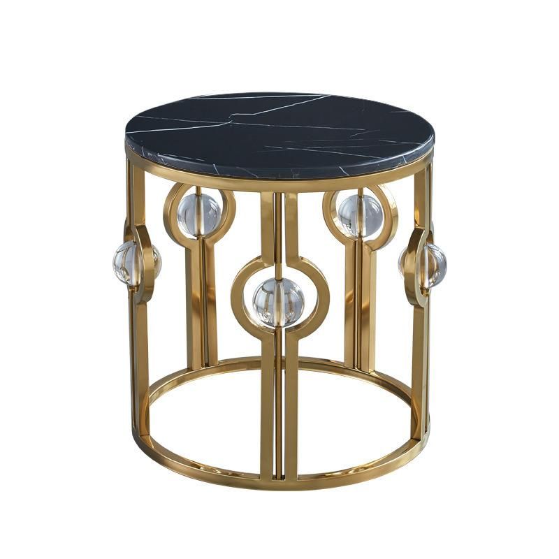 Factory Direct Sales Stainless Steel Glass Side Table