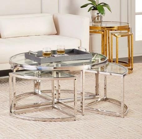 Modern Home Living Room Furniture Sofa Center Nesting Coffee Table Combination