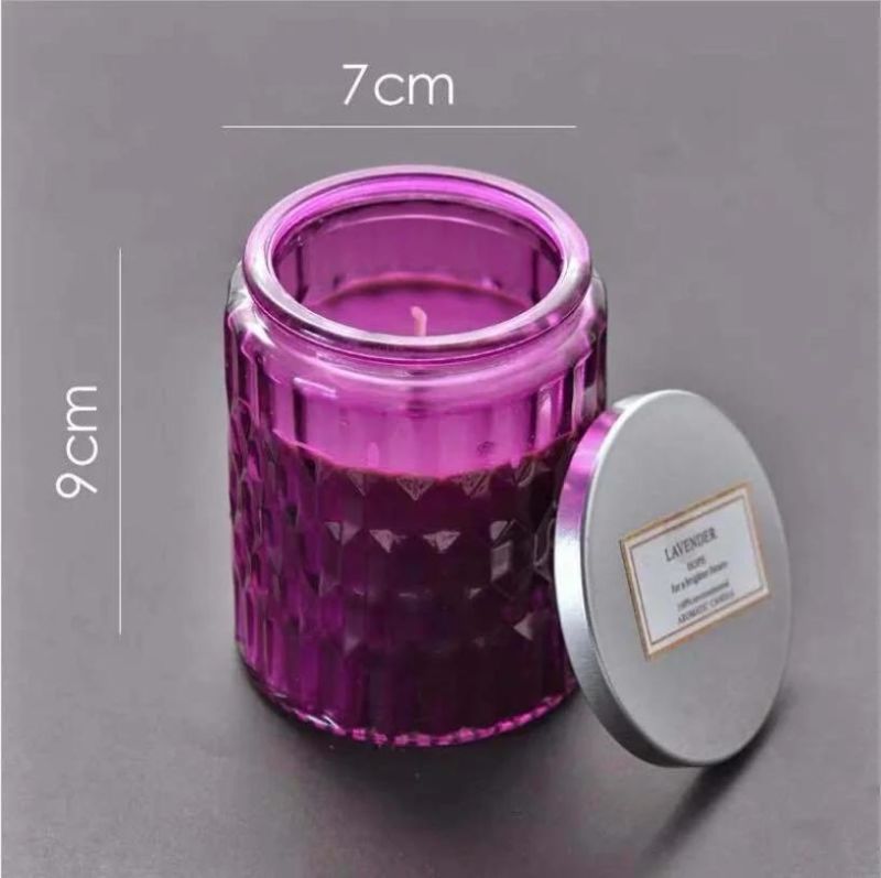 Cylinder Luxury Vessel Frost Mason Jars Straight Glass Candle Holder