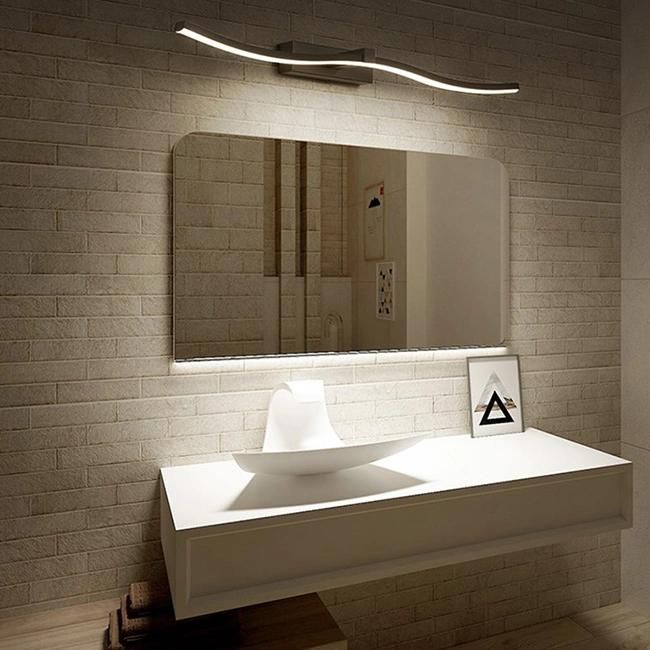 Home Decor Rectangle Long Wall Mirror Bath Furniture Vanity LED Wall Mirror with Bluetooth Speaker
