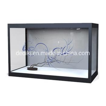 43inch Landscape Transparent LCD Showcase with CE Approval