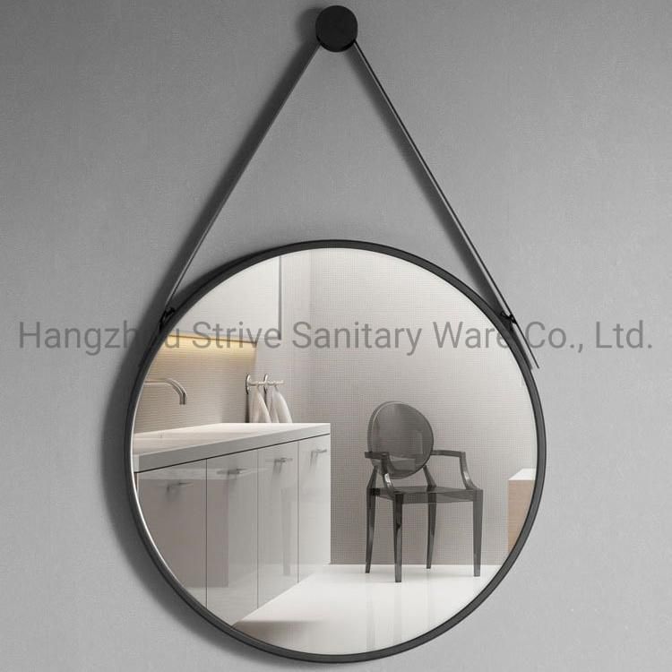 Luxury Brass Metal Framed Silver Mirror for Bathroom and Dressing