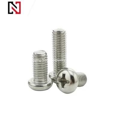 Stainless Steel Cross Recessed Pan Head Screw with DIN ISO JIS ANSI Standard