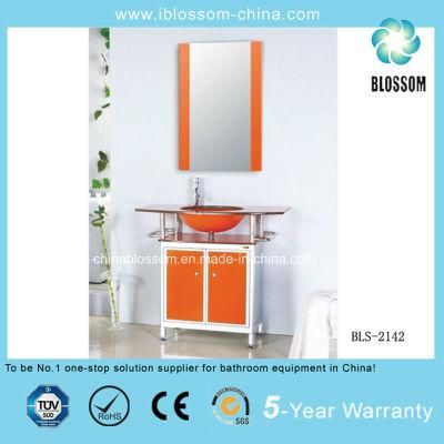 Bathroom Glass Basin Vanity (BLS-2142)