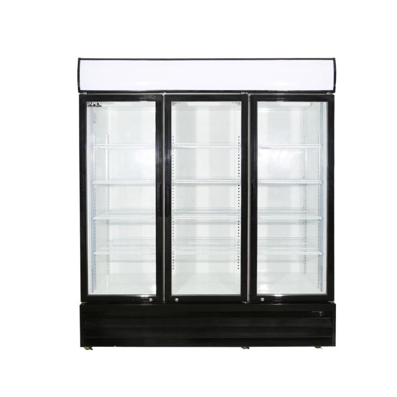 New Type Supermarket Upright Drink Milk Fridge Glass Door Beverage Display Refrigerator Showcase