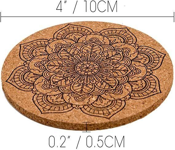 Promotional Gifts Cork Back Wood Coaster