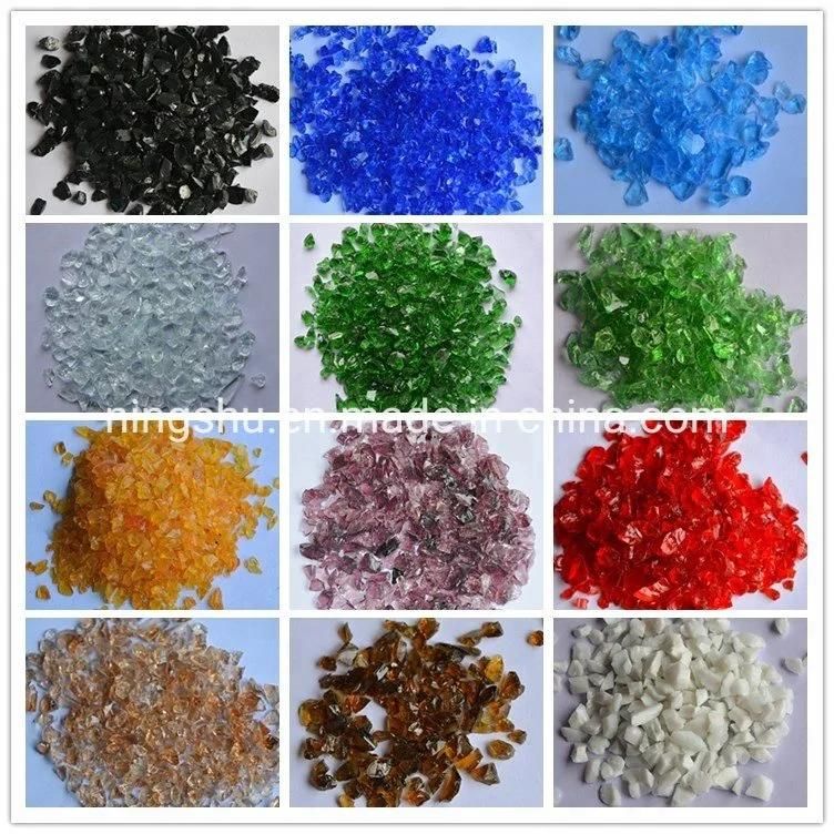 High Luster Reflective Mirror Glass Gravel Fire Glass Pebbles Stones Beads Chips for Fire Pit Fish Tank Aquarium Garden