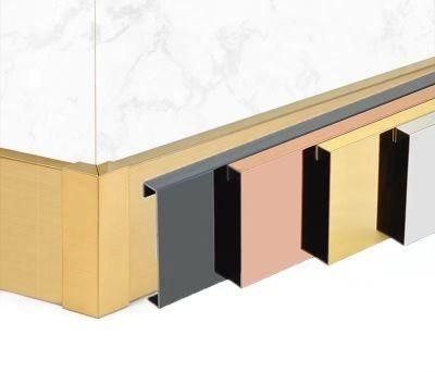 Kitchen Kickboard Cabinet Aluminum Plinth Skirting Boards\Waterproof Floor Board for Cabinet