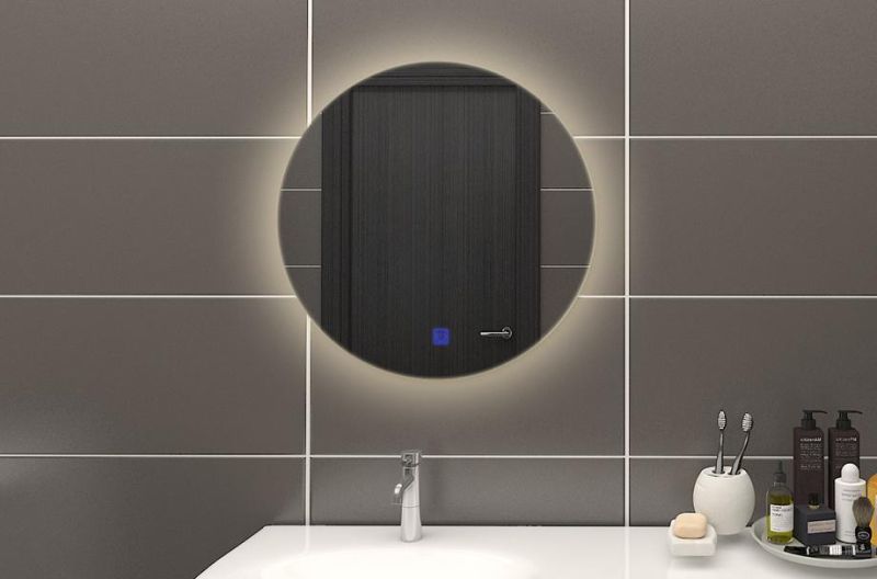 3 Year Warranty 5mm Round Smart Makeup LED Light Mirror Backlit Mirror for Bathroom