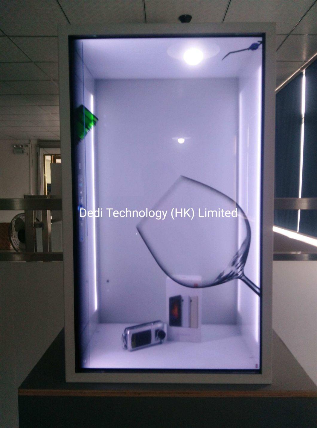 Dedi 43" Transparent LCD Screen Showcase with Capacitive Touch