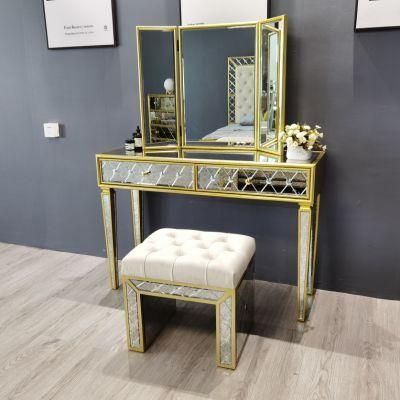 2021 Hot Sale Modern Design Home Dresser Mirror Furniture Dressing Table