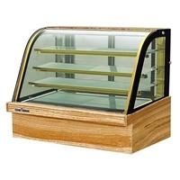Cheering Hot Sale Commercial Curved Glass Marble Cake Showcase