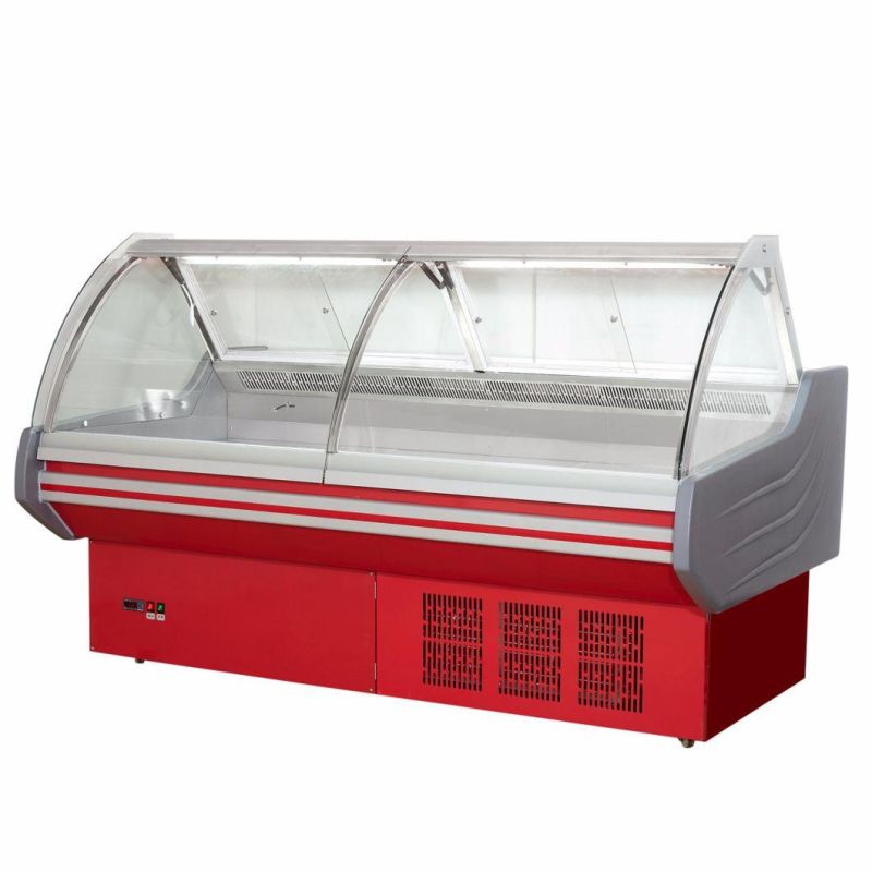 Flip Glass Door Deli Food Showcase Cooler