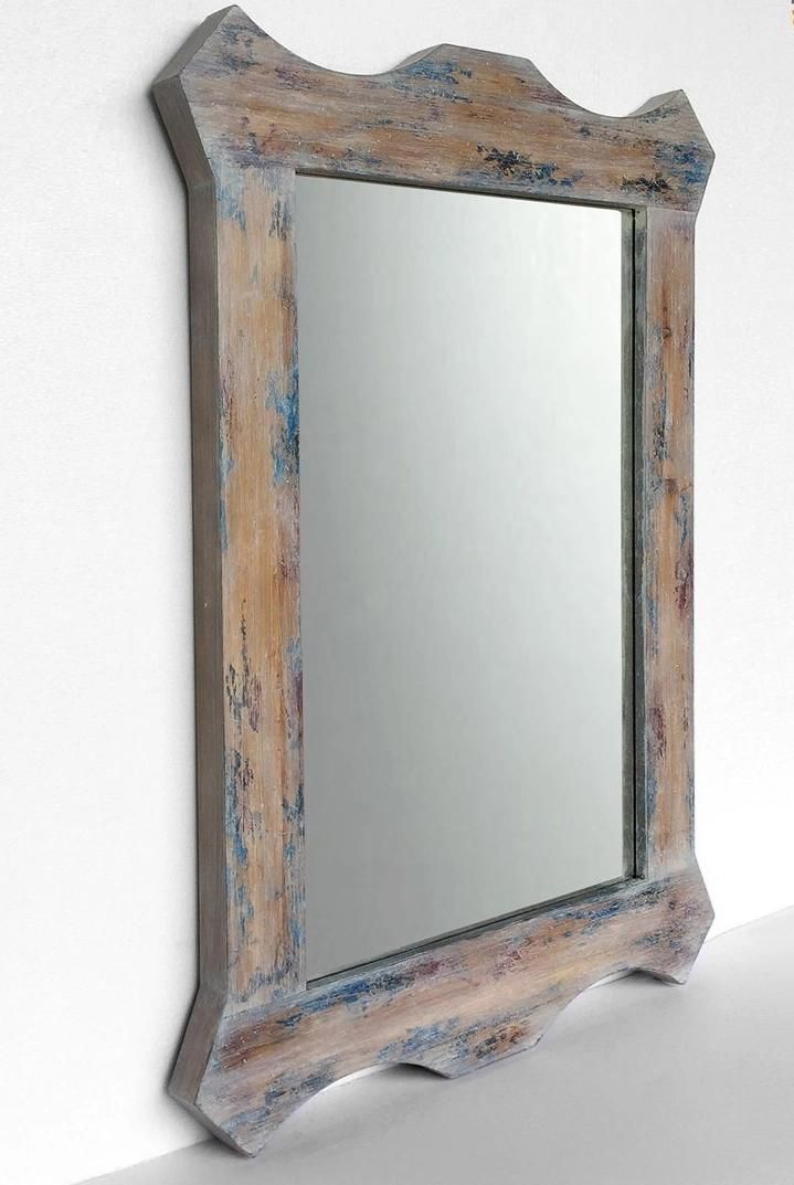 Wooden Bath Wall Mirror Frame Design Ol190419