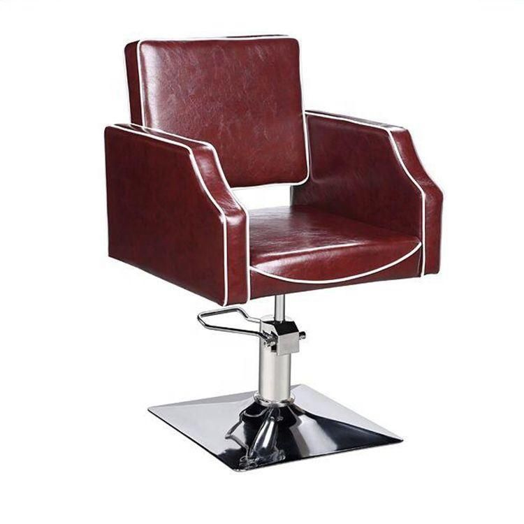 Hl-1138 Salon Barber Chair for Man or Woman with Stainless Steel Armrest and Aluminum Pedal