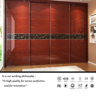 High Glossy Wooden Sliding Door Wardrobe (FY2354)