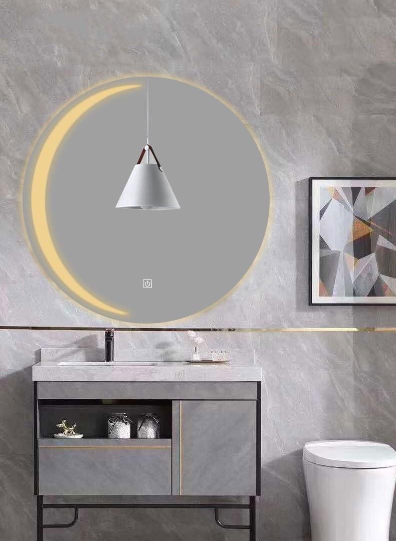 Top Sales Wall-Mounted Round Mirror Hotel Decorative Bathroom