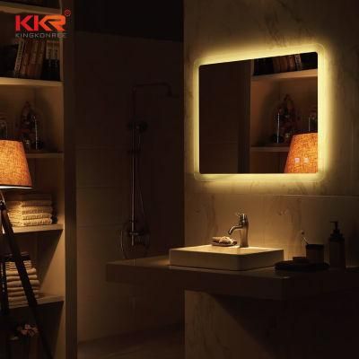 24 Inch LED Backlit Bathroom Mirror Touch Sensor Mirror