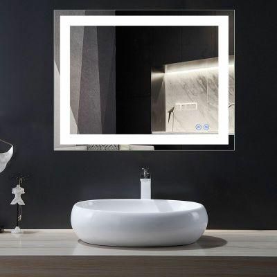 36 X 28 Inch Size Customaized LED Backlit Bathroom Lighted Mirror Witrh Anti-Fog Wall Mounted