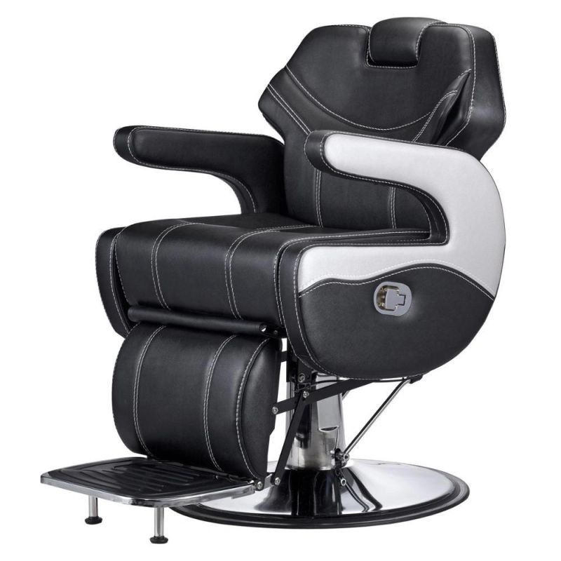 Hl-9299 Salon Barber Chair for Man or Woman with Stainless Steel Armrest and Aluminum Pedal