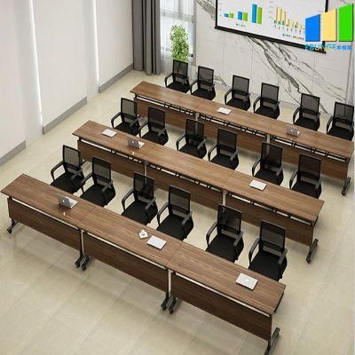 Adjustable Lightweight Meeting Training Room Table Tops Desks Stackable Worstation Tables and Chairs Price