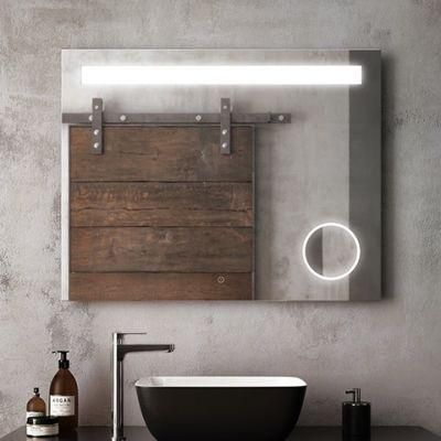 4mm 5mm Double Coated Aluminum LED Lighted Wall Mounted 5000K Bathroom Hotel Mirror