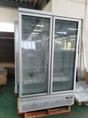 Glass Door Display for Supermarket C-Store Commercial Upright Display Bottle Cooler Beverage Showcase