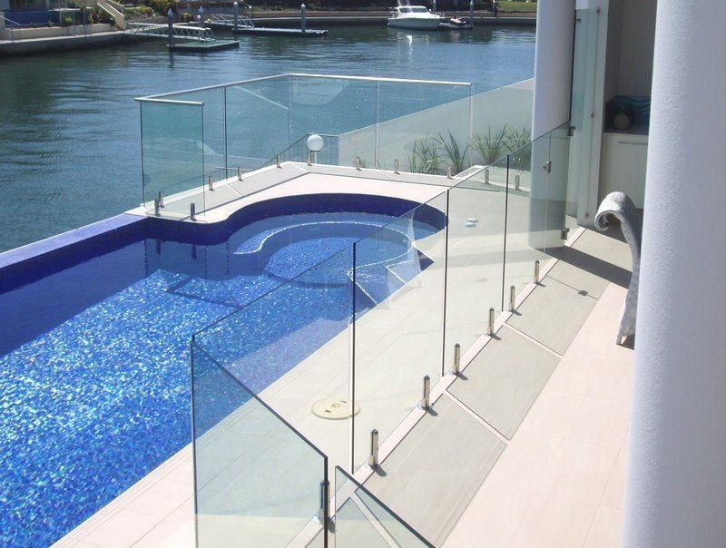 Frameless Glass Balcony Railing Modern Design Glass Terrace Railing