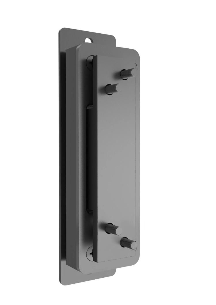 Aluminum Minimalist Luxury Glass Door Hinge with Anodized Silver Color