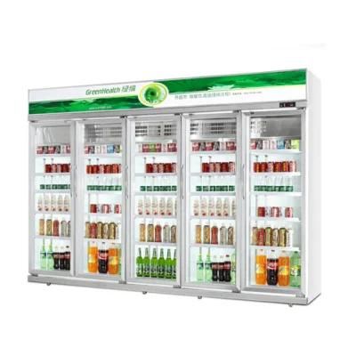 5 Door Display Showcase Compressor Refrigeration Equipment