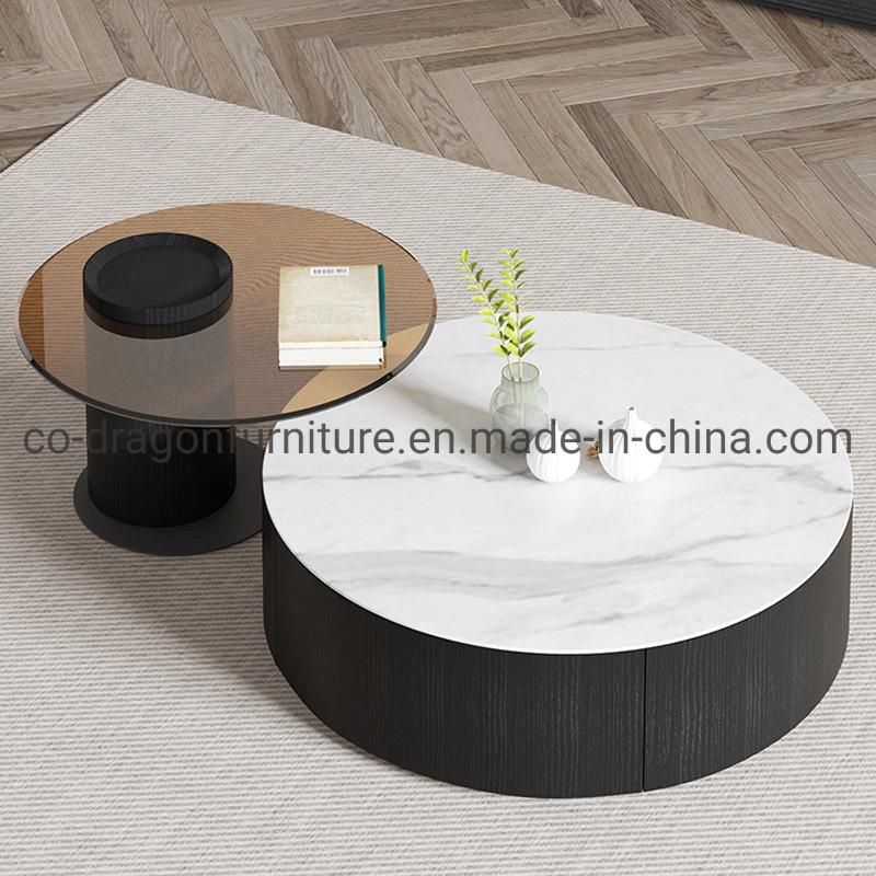 Fashion Luxury Coffee Table with Marble Top for Home Furniture