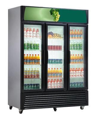 3 Glass Door Vertical Display Refrigerated Showcase