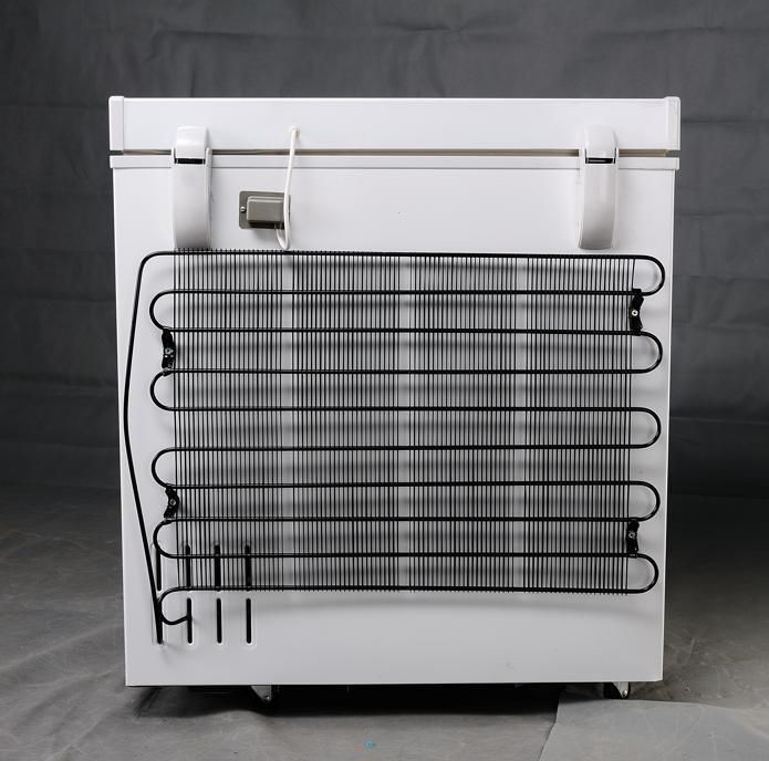 Large Arc-Shaped Glass Sliding Door Refrigerating Freezer Showcase for Super Market