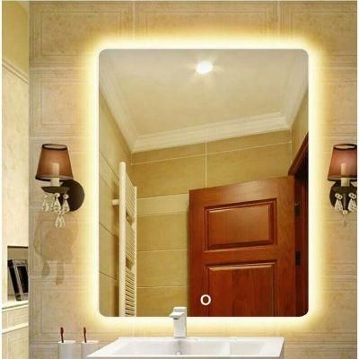 Wholesale Demister Wall Hanging Hotel Bathroom Makeup Vanity LED Lighted Mirror