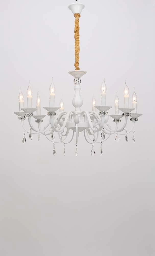 European Style Classic Home Luxury Indoor Living Room White Crystal Chandelier