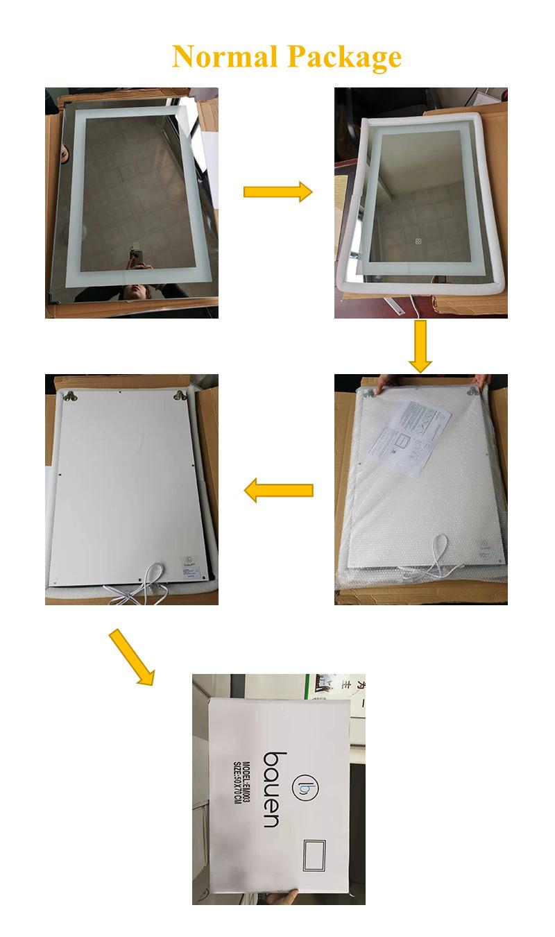Hotel Bathroom New Design Smart Home Wall Mirror Makeup LED Light Smart Glass Furniture Mirror