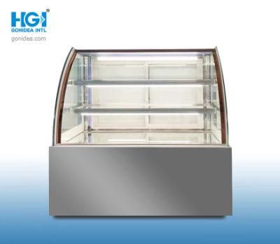 1.2m Commercial Display Chiller Glass Door Bakery Display Cabinet Cake Showcase Hcs-12