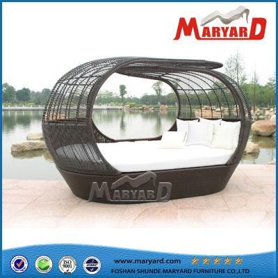 Beach Sun Lounger Outdoor Garden Swimming Pool Home Rattan Wicker Sun Lounger Sunbed