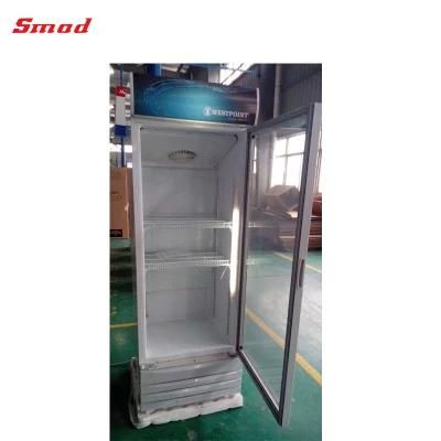 Single Glass Door Upright Cooler Display Refriegrator Showcase