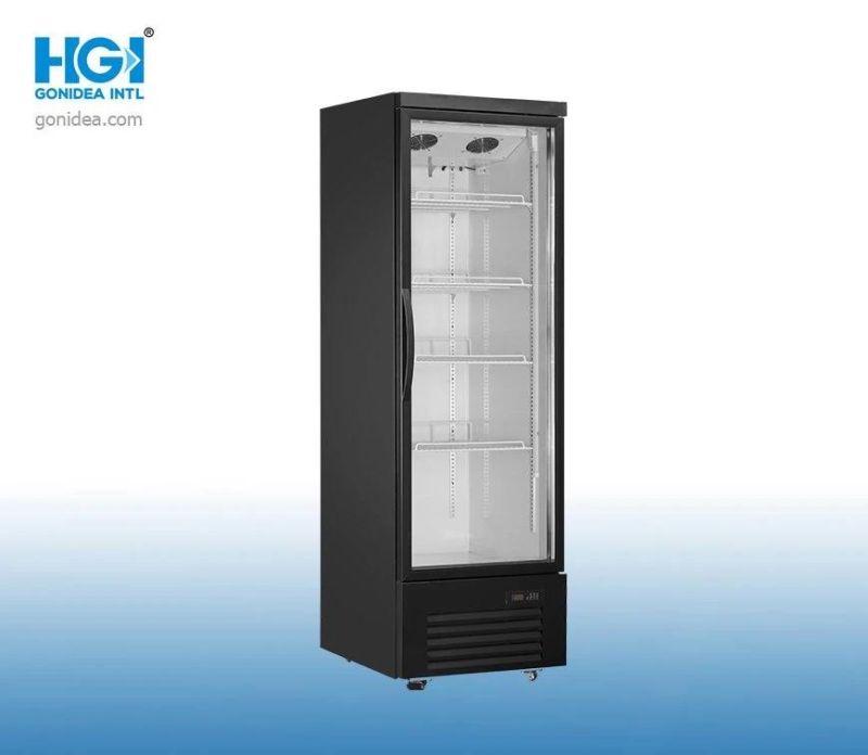 Vertical Glass Door Cooler Display Showcase for Cold Drink Ld-620fx