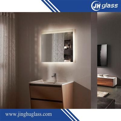 Home Hotel Hot Sale Bathroom 5mm Illuminated 3000-6500K Dimmable LED Mirror with Night Light