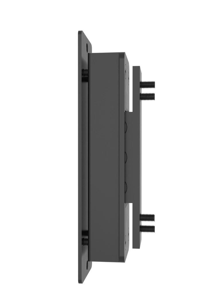 Aluminum Minimalist Luxury Glass Door Hinge with Anodized Silver Color