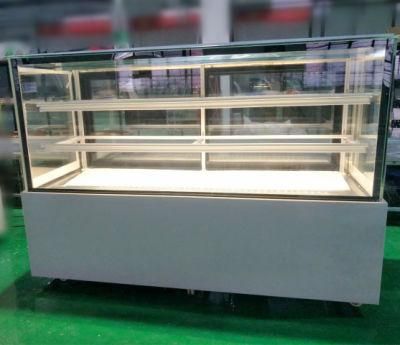 Japanese Bakery Display Glass Door Cabinet with Imported Compressor for Shop