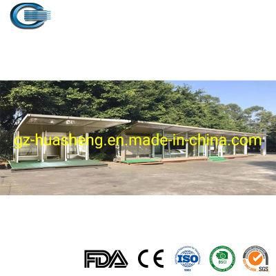 Huasheng Metro Bus Shelters China Bus Stop Shelter Manufacturing High Quality Steel Structure Wind Resist Bus Stop Shelter