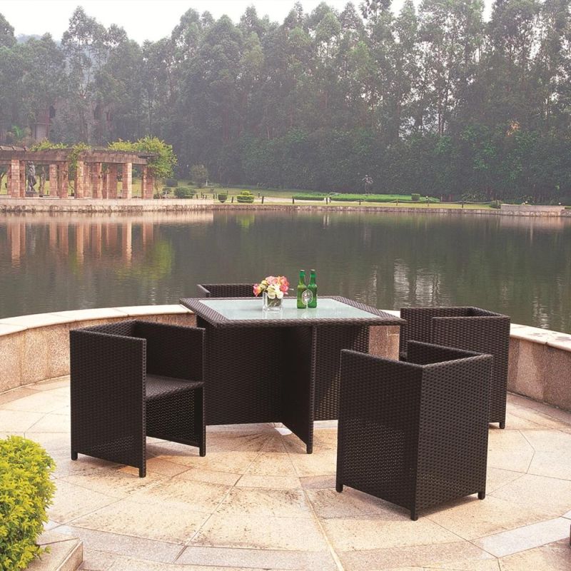 Garden Brand New Italian Design Outdoor Rattan Solid Table