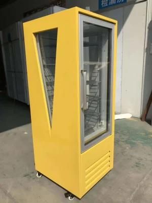 Glass Door Beverage Showcase Refrigerator Display Fridge with CB CE